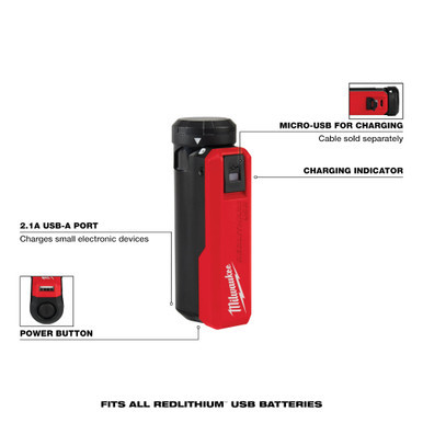 Milwaukee 48-59-2013 - REDLITHIUM USB Charger & Portable Power Source Kit